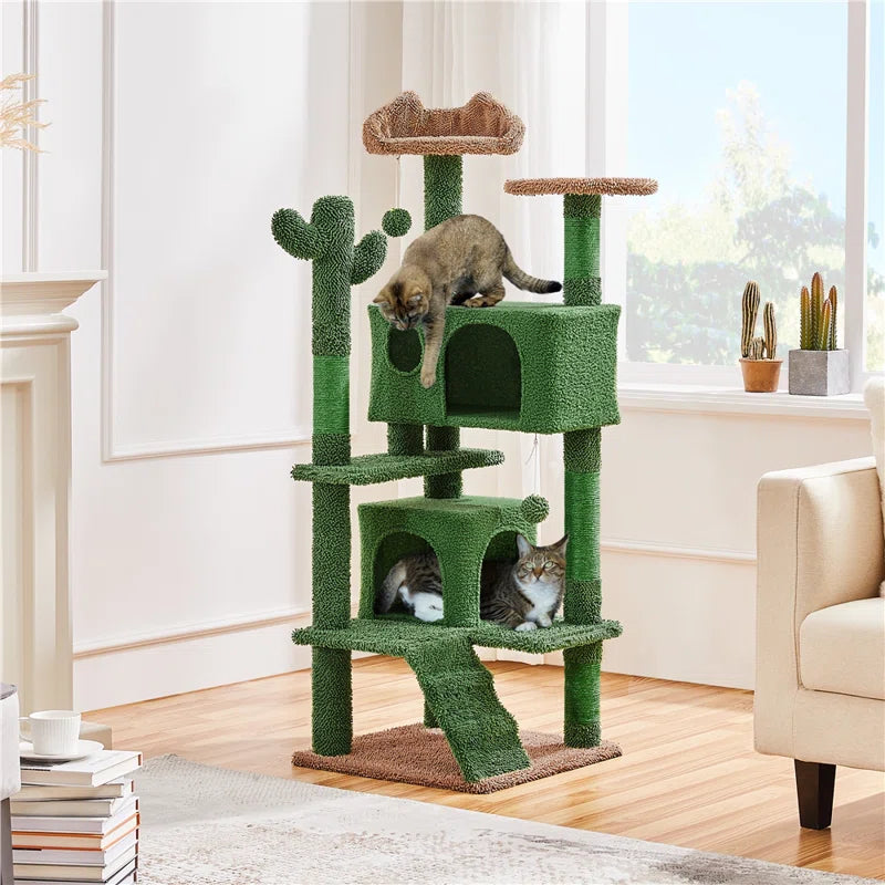 Cleobury 53'' Height Cat Cactus Tree Condo Kitten Tree Tower