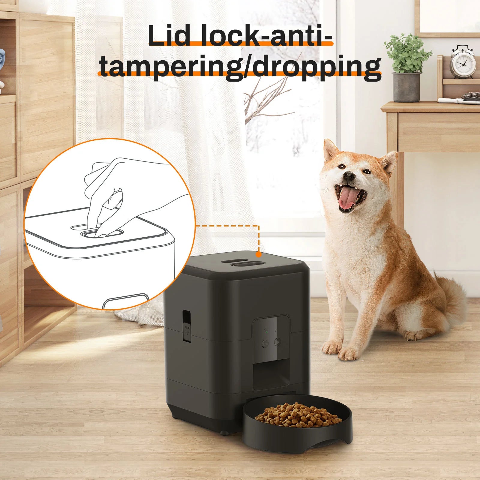HEYBO Smart Pet Feeder | Automatic, 2L Capacity for Cats & Dogs