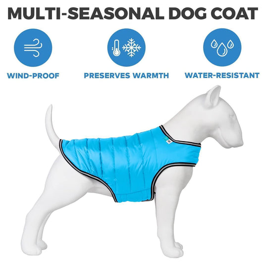 Dog Winter Coat for Xsmall Dogs Blue Waterproof Dog Warm Jacket XS Size